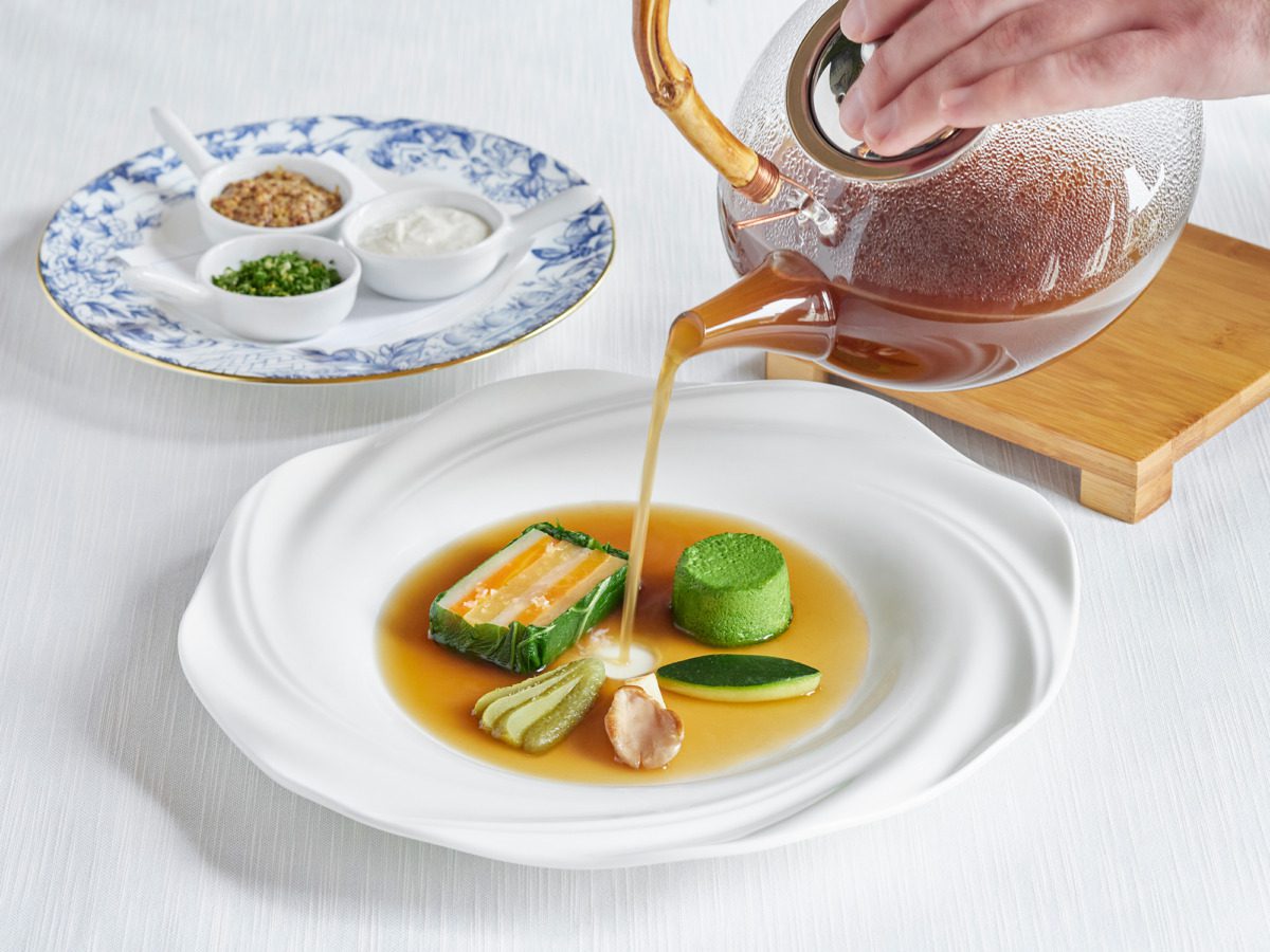 Table service at The Inn at Little Washington