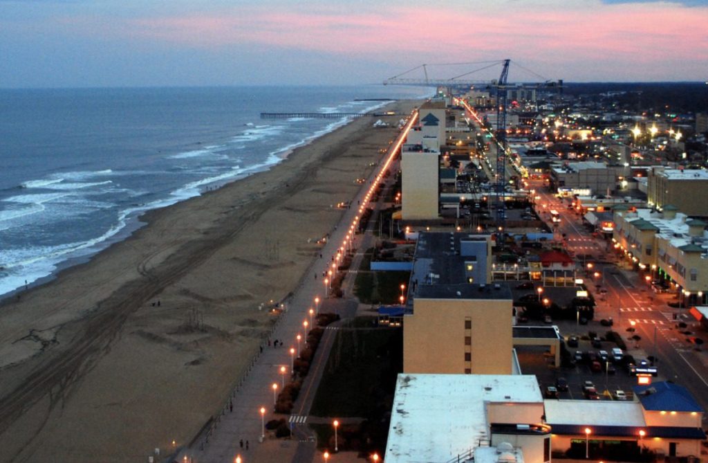 The Virginia Beach waterfront 
