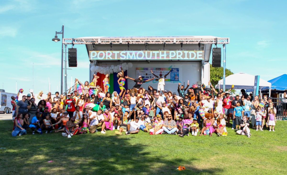 a group at the 2024 Portsmouth Pride Fest