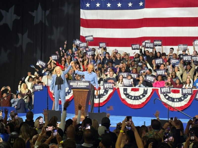 Barack Obama and Abigail Spanberger