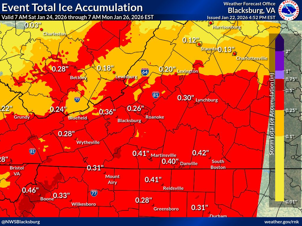 Photo of the winter storm in forecast